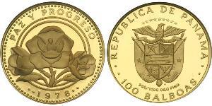 100 Balboa Panamá Oro 