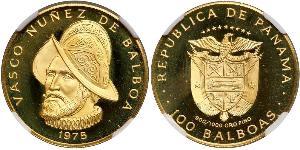 100 Balboa Panamá Oro Vasco Núñez de Balboa (1475 – 1519)