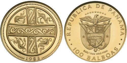 100 Balboa Panamá Oro 