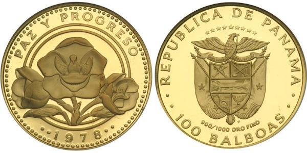 100 Balboa Panamá Oro 