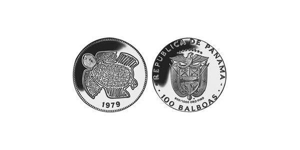 100 Balboa 巴拿马 金 