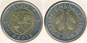 100 Cedi Ghana Bimetal 