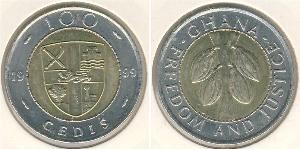 100 Cedi Ghana Bimetal 