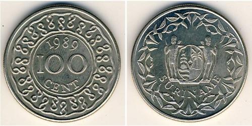 100 Cent Suriname 銅/镍 