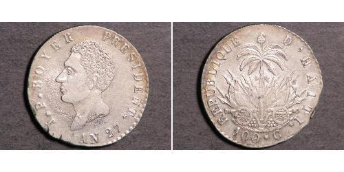 100 Centime Haiti Silber 