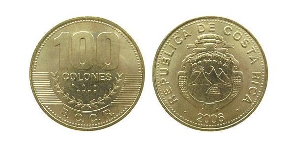 100 Colon Costa Rica Bronze 