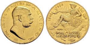 100 Corona Austria-Hungary (1867-1918) Gold Franz Joseph I (1830 - 1916)