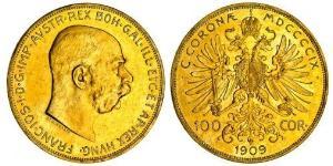 100 Corona Austria-Hungary (1867-1918) Gold Franz Joseph I (1830 - 1916)