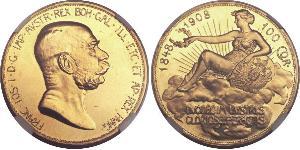 100 Corona Austria-Hungary (1867-1918) Gold Franz Joseph I (1830 - 1916)