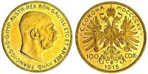 100 Corona Austria-Hungary (1867-1918) Gold Franz Joseph I (1830 - 1916)