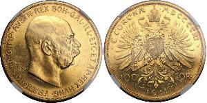 100 Corona Austria-Hungary (1867-1918) Gold Franz Joseph I (1830 - 1916)