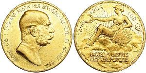 100 Corona Austria-Hungary (1867-1918) Gold Franz Joseph I (1830 - 1916)