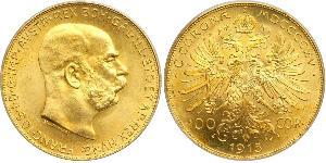 100 Corona Austria-Hungary (1867-1918) Gold Franz Joseph I (1830 - 1916)