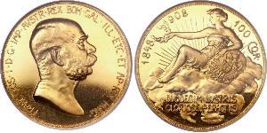 100 Corona Austria-Hungary (1867-1918) Gold Franz Joseph I (1830 - 1916)