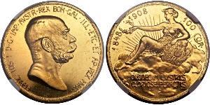 100 Corona Austria-Hungary (1867-1918) Gold Franz Joseph I (1830 - 1916)