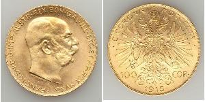 100 Corona Austria-Hungary (1867-1918) Gold Franz Joseph I (1830 - 1916)