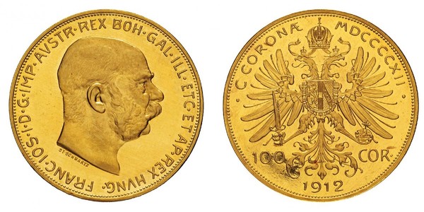 100 Corona Austria-Hungary (1867-1918) Gold Franz Joseph I (1830 - 1916)