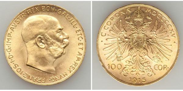 100 Corona Austria-Hungary (1867-1918) Gold Franz Joseph I (1830 - 1916)