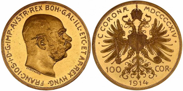 100 Corona Austria-Hungary (1867-1918) Gold Franz Joseph I (1830 - 1916)