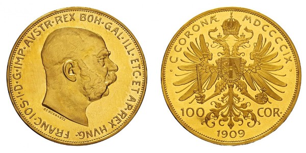 100 Corona Austria-Hungary (1867-1918) Gold Franz Joseph I (1830 - 1916)