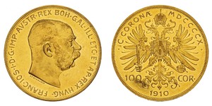 100 Corona Österreich-Ungarn (1867-1918) Gold Franz Joseph I (1830 - 1916)