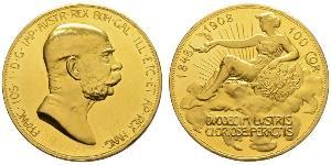 100 Corona Österreich-Ungarn (1867-1918) Gold Franz Joseph I (1830 - 1916)