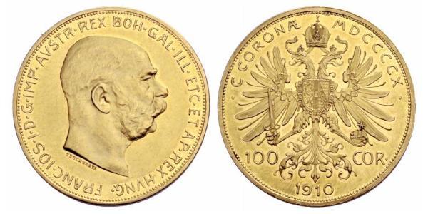 100 Corona Österreich-Ungarn (1867-1918) Gold Franz Joseph I (1830 - 1916)