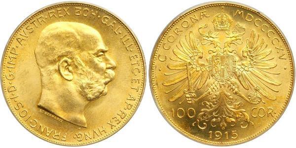 100 Corona Österreich-Ungarn (1867-1918) Gold Franz Joseph I (1830 - 1916)