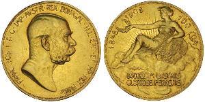 100 Corona Autriche-Hongrie (1867-1918) Or Franz Joseph I (1830 - 1916)