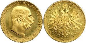 100 Corona Autriche-Hongrie (1867-1918) Or Franz Joseph I (1830 - 1916)
