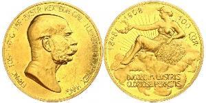 100 Corona Австро-Венгрия (1867-1918) Золото Франц Иосиф I (1830 - 1916)