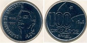 100 Cruzeiro Brasile Nichel 