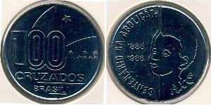 100 Cruzeiro Brésil Nickel 