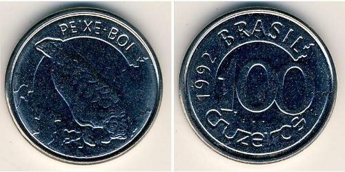 100 Cruzeiro Brasilien Stahl 