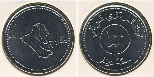 100 Denaro Iraq Acciaio inossidabile 