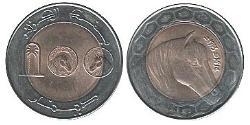 100 Dinar Algeria Bimetal 