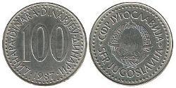 100 Dinar République fédérative socialiste de Yougoslavie (1943 -1992) Cuivre/Zinc 