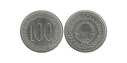 100 Dinar République fédérative socialiste de Yougoslavie (1943 -1992) Cuivre/Zinc 