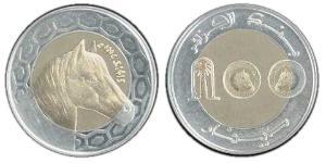 100 Dinaro Argelia Bimetal 