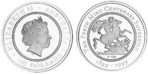100 Dollar Australie (1939 - ) Argent Elizabeth II (1926-2022)
