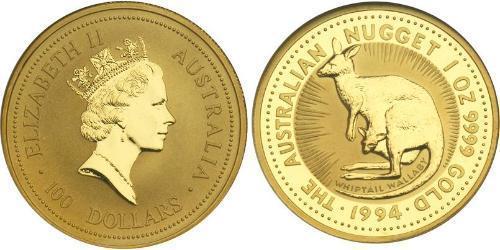 100 Dollar Australia (1939 - ) Gold Elizabeth II (1926-2022)