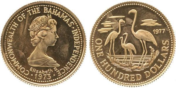 100 Dollar Bahamas Gold Elizabeth II (1926-2022)