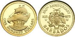 100 Dollar Barbados Gold 