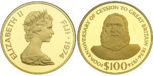 100 Dollar Fidschi Gold 