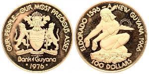 100 Dollar Guyana Gold 