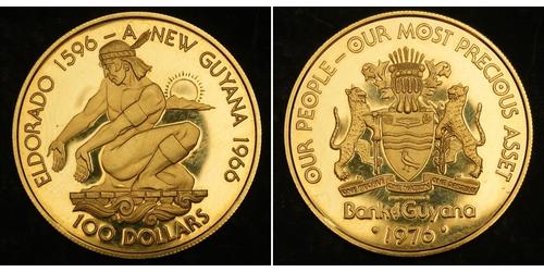 100 Dollar Guyana Gold 