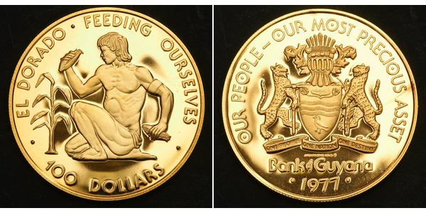 100 Dollar Guyana Gold 
