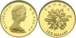 100 Dollar Kanada Gold Elizabeth II (1926-2022)