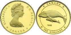 100 Dollar Kanada Gold Elizabeth II (1926-2022)