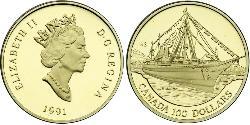 100 Dollar Kanada Gold Elizabeth II (1926-2022)